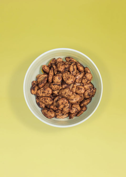 sweet and mild spicy chipotle almonds