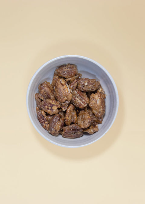 Sustainably pecan nuts candied with a touch of salt