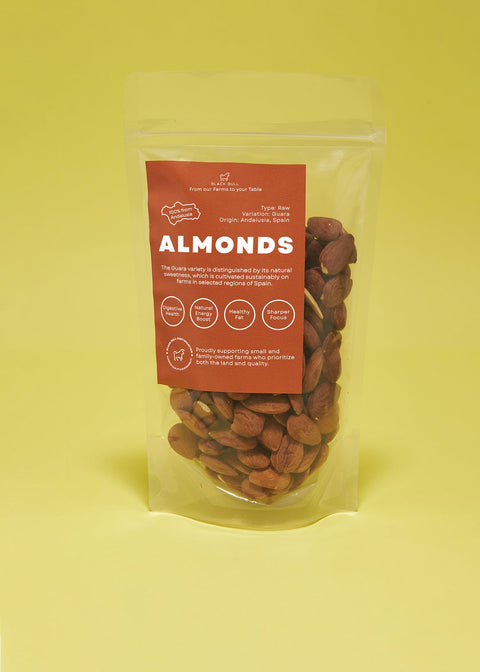 organic raw almonds with nutrition benefits