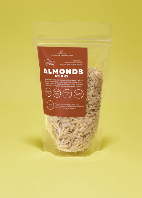 Organic almonds stick for bakery and pastry