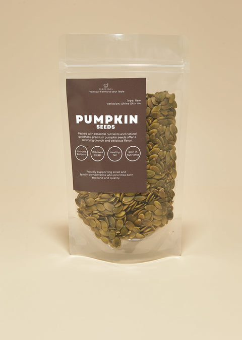 Pumpkin seeds package and health benefits